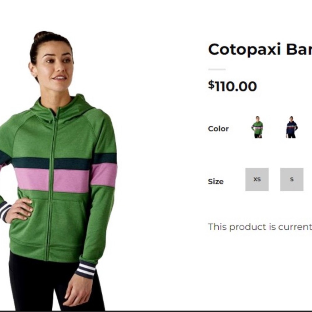 Cotopaxi Bandera Full Zip hoodie